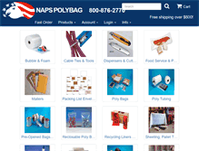 Tablet Screenshot of napspolybag.com